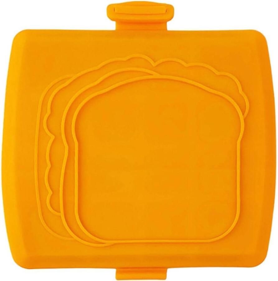 Tosti Maker Sandwich Apparaat Ontbijt Bereiden Magnetron Verwarming 16 cm Oranje