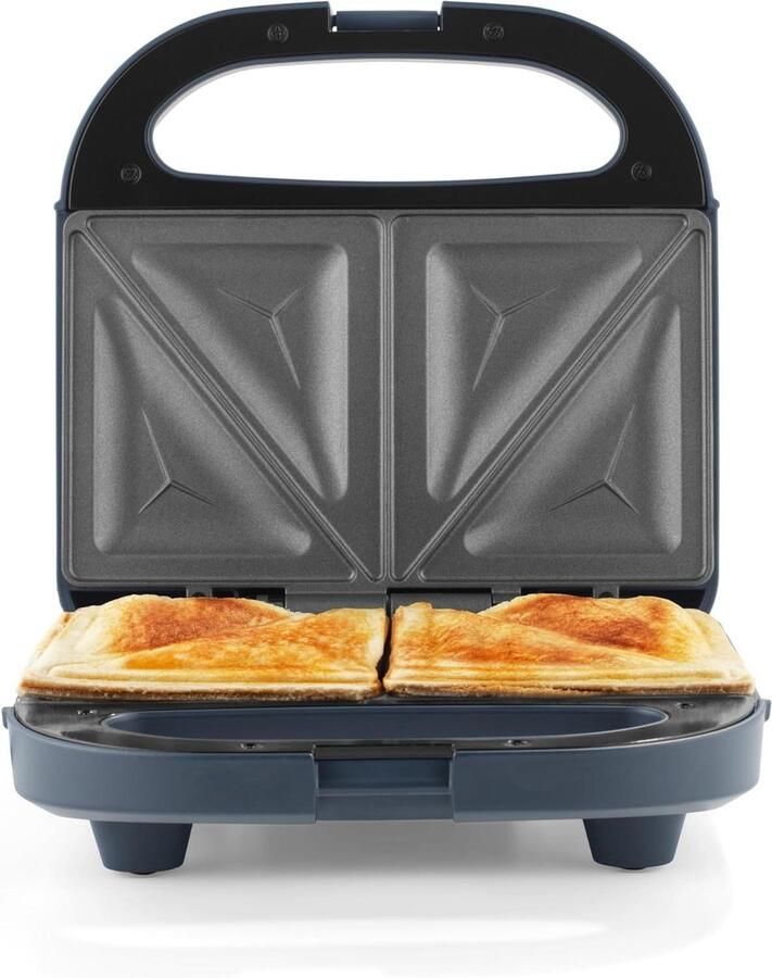 Tosti Maker Sandwichijzer Grill Snelle Snacks Maken Automatische Temperatuur 2 Slices Blauw