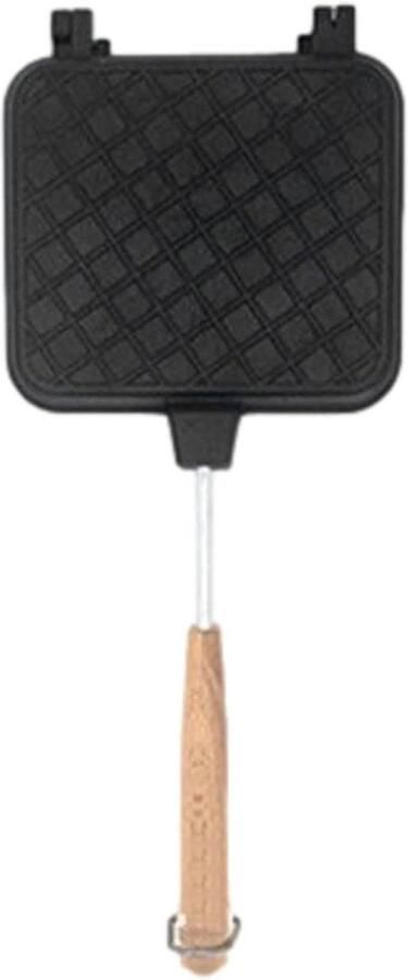 Dubbelzijdige Pan Tosti IJzer Snacks Maken Afneembaar Handvat 37 cm Lengte Kakuboku credit