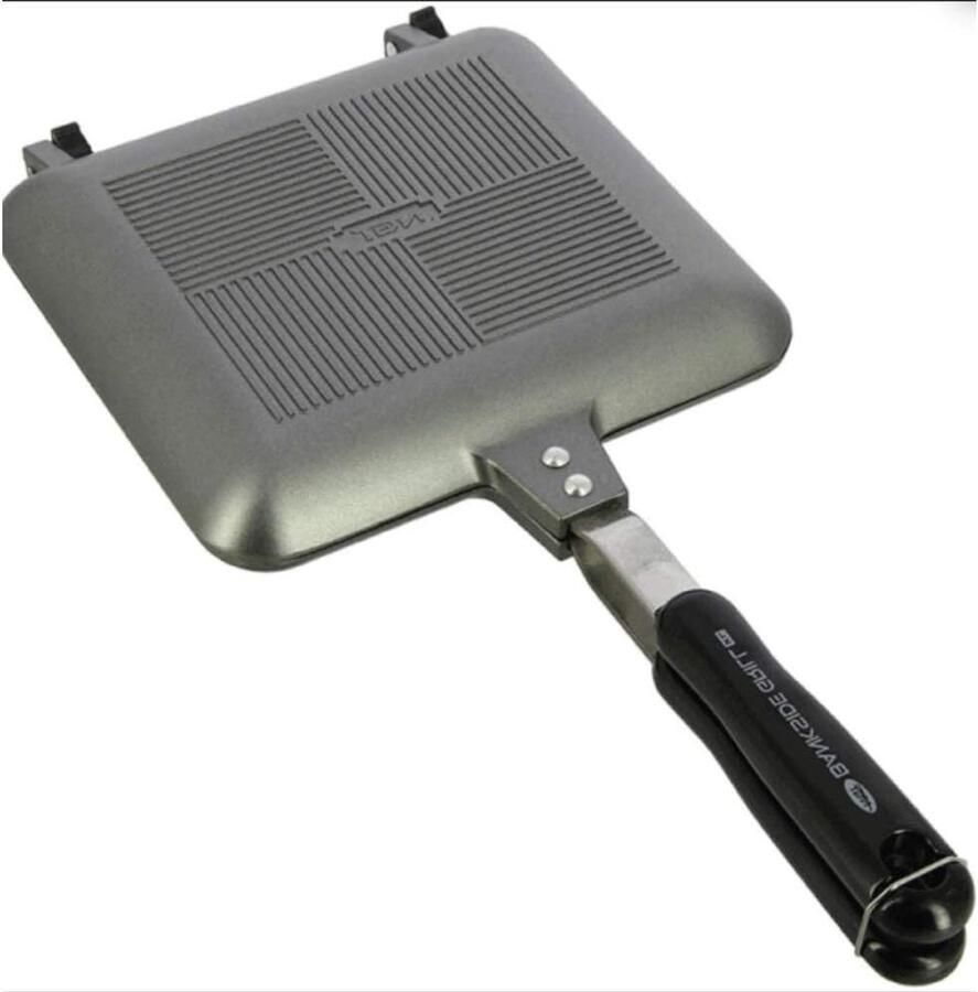 Tosti Maker XL Sandwich Grill Kamperen Bankside Grill 205 cm Chroom