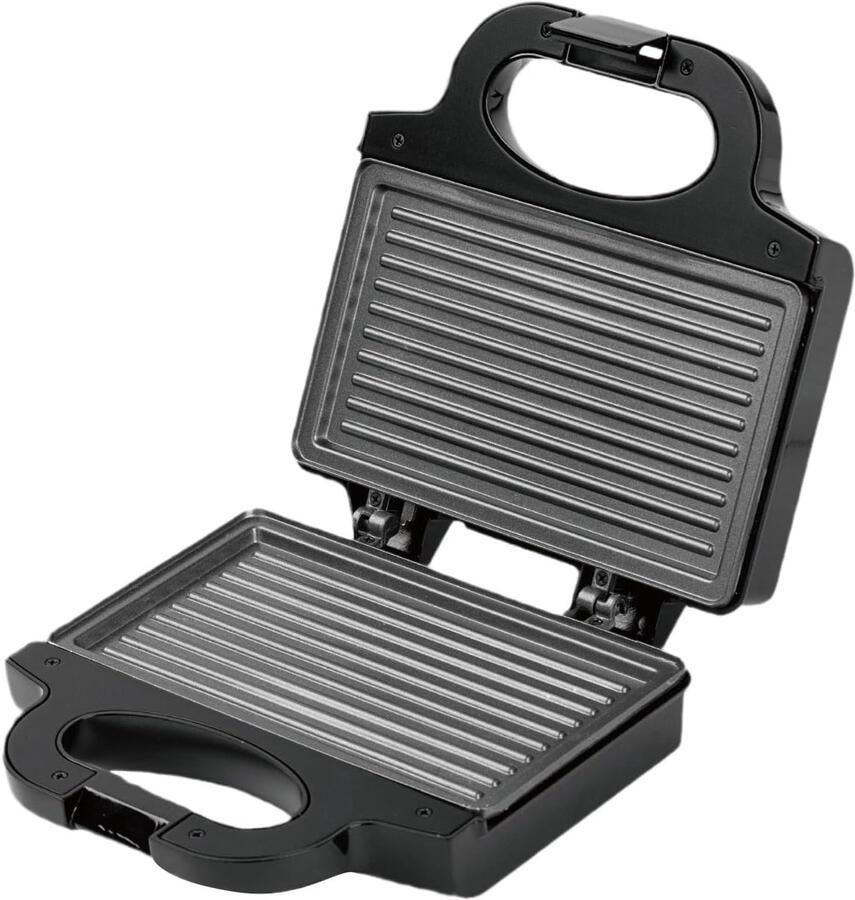 Tostiijzer Sandwichmaker Snelle Maaltijden Antiaanbakplaten Indicatielampje 25x11x11 cm Zilver