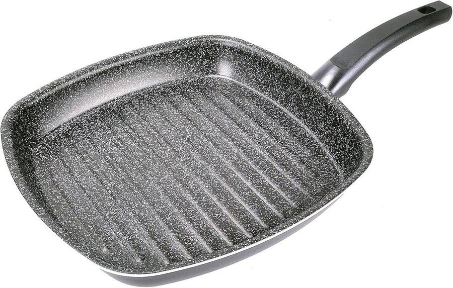Tradition Italia grillpan aluminium zwart 28 cm