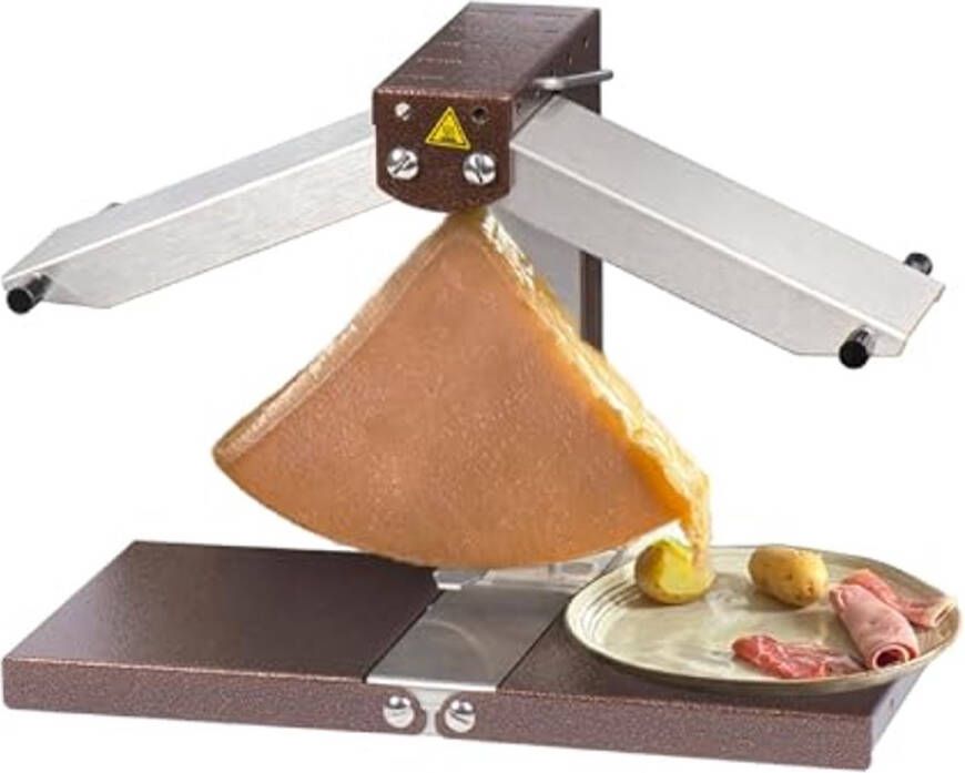 Traditioneel Raclette Apparaat voor 1 tot 4 Personen Roestvrij Staal
