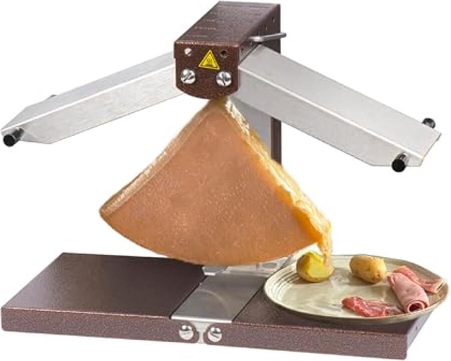 Traditioneel Raclette Apparaat voor 1 tot 4 Personen Roestvrij Staal