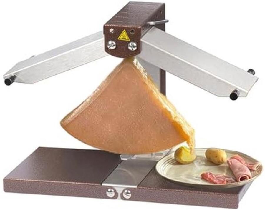 Traditioneel Raclette Apparaat voor 1 tot 4 Personen Roestvrij Staal