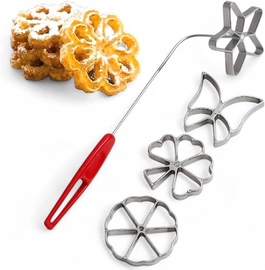 Traditionele deegvorm Hworost wafelijzer wafelbakkerij set (set 4 stuks design 1 1 8 cm)