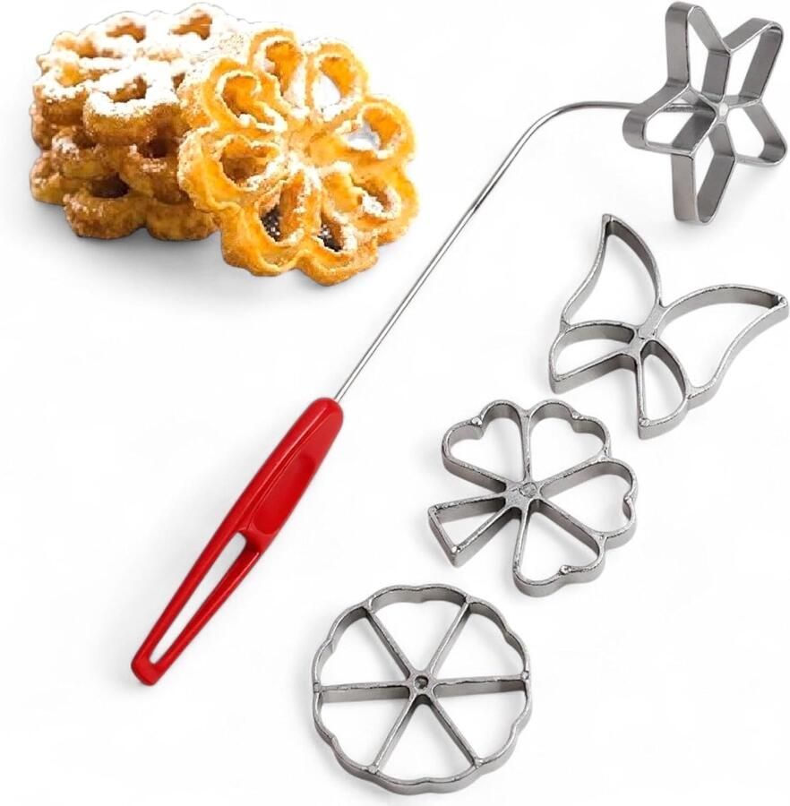 Traditionele deegvorm Hworost wafelijzer wafelbakkerij set (set 4 stuks design 1 1 8 cm)