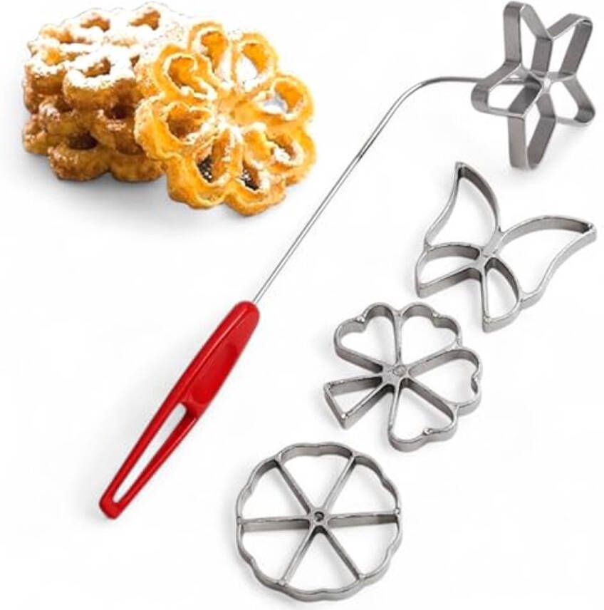 Traditionele Hworost Wafelijzer Set Maak Heerlijke Knapperige Rozetten