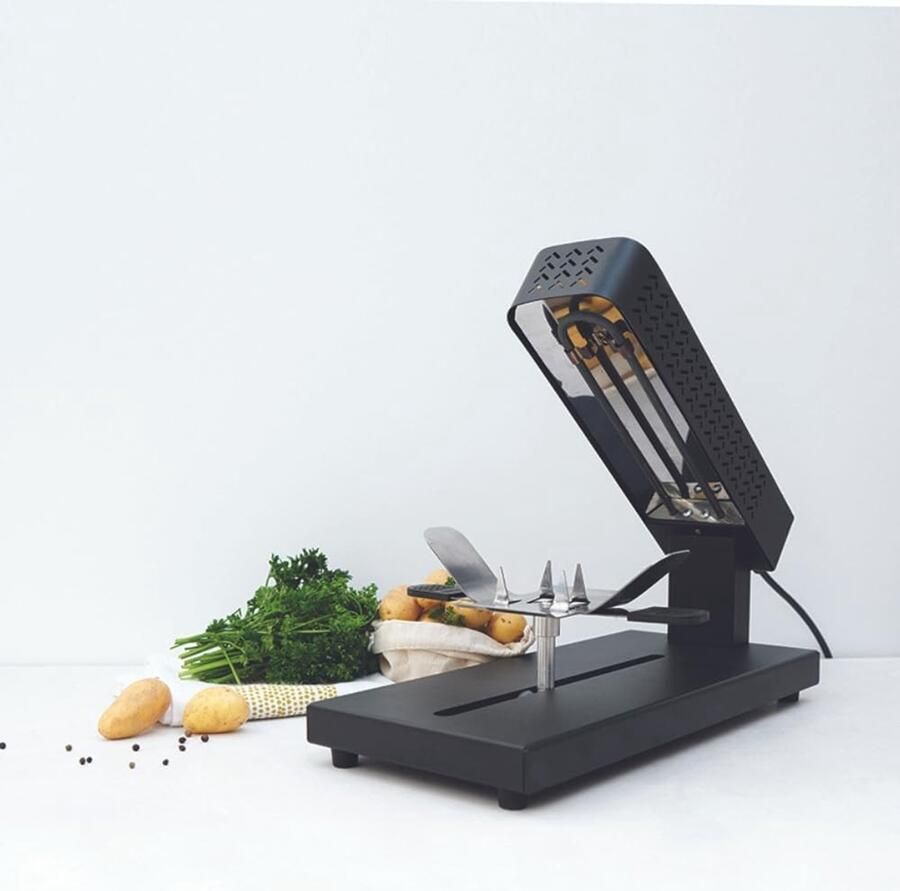 Traditionele Raclette Traditionele raclette Voor 6-8 Personen Elektrisch Gietijzer Voor Gezellige Avonden