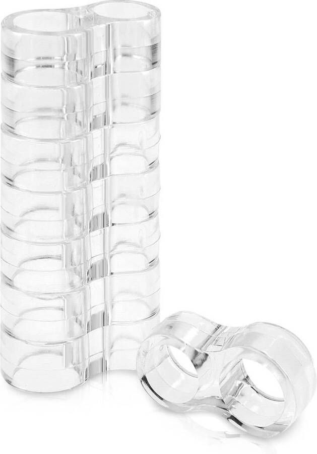 Transparante flexibele deurklinkbuffer 8 stuks Muurbeschermers voor deuren zonder boren