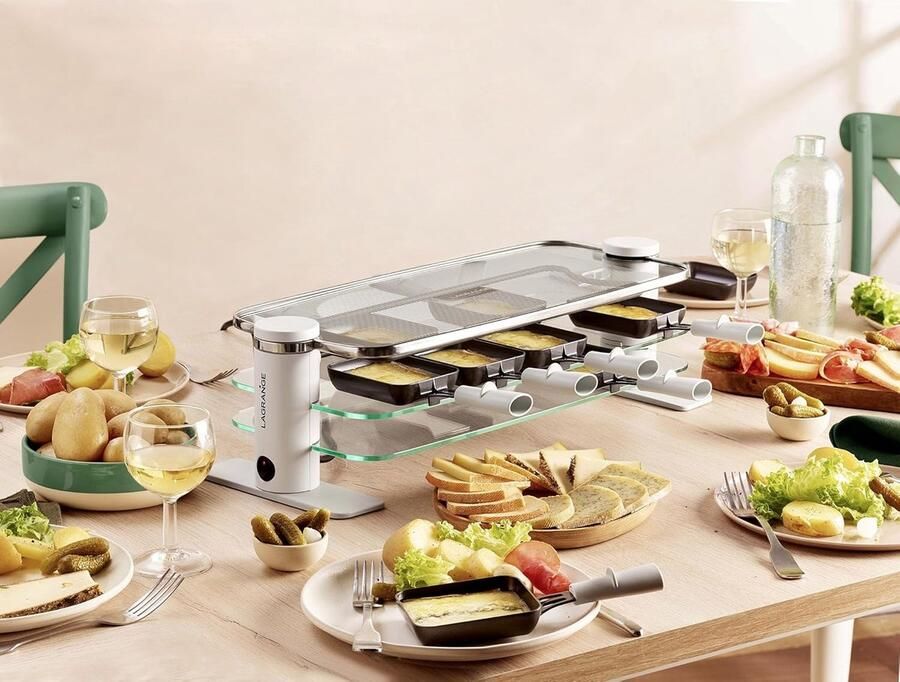 Transparante Raclette Grill voor Gezellige Avonden