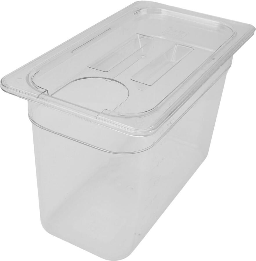 Transparante Slowcooker Container Sous Vide Bak Voedsel Bewaren Kristalhelder Ontwerp 69 Liter Transparant
