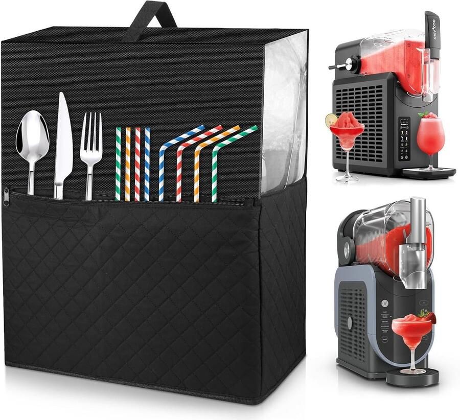 Transparante stofkap voor ijsmachine Bescherming tegen stof en vuil voor slushmachines (47 cm x 20 cm x 42 cm)