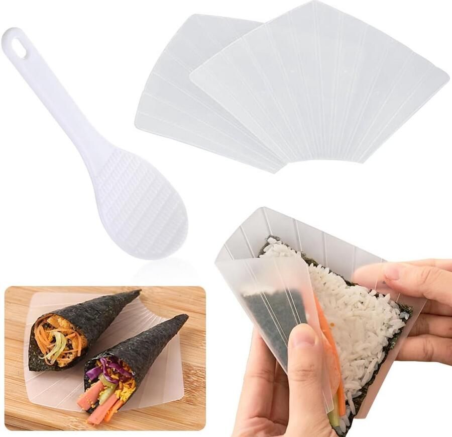 Transparante Sushi Vorm en Rijstbal Maker voor Thuis en Bento