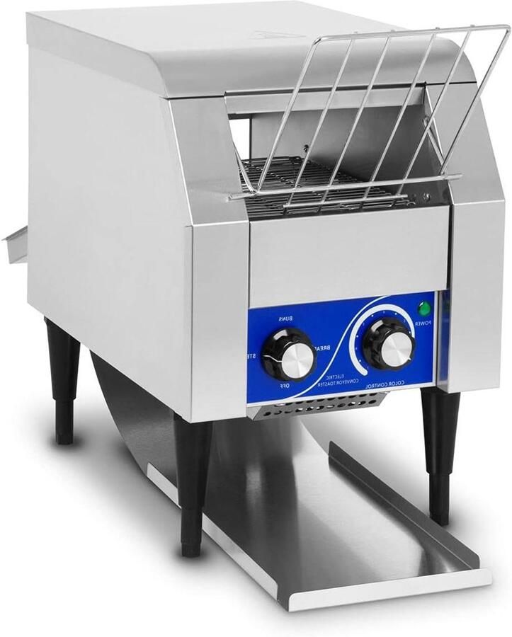 Transportband Broodrooster Gastro Toaster Professionele Broodrooster Broodjes Roosteren 7 Snelheidsstanden 1340 Watt Rood
