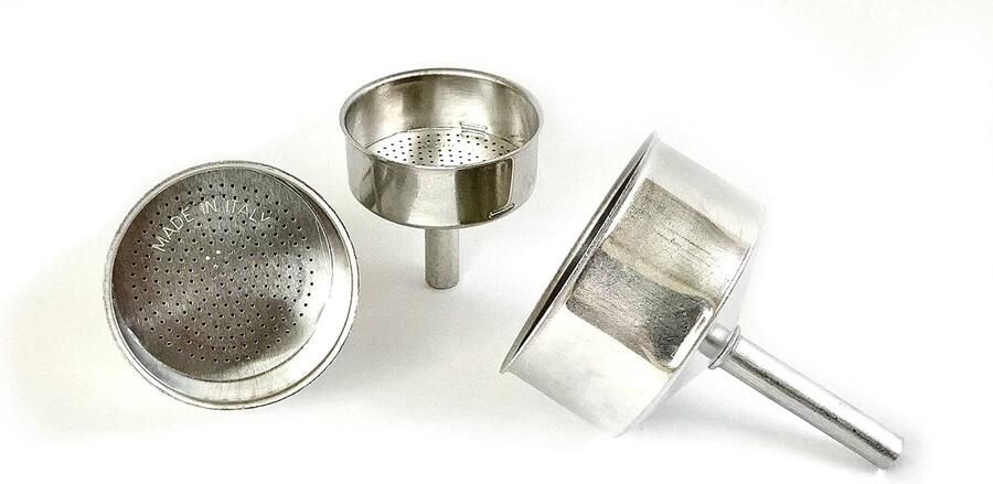 Trechter Vervanging- kopjes Aluminium Espresso Koffiezetapparaat Moka Pot- 7 5cm (9 kopjes)