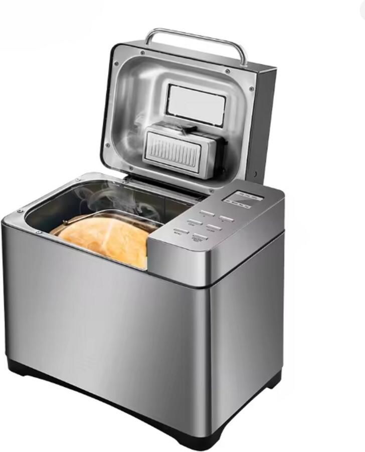 TrendWave Broodbakmachines – 1KG 19-in-1 Roestvrijstalen Automatische Broodbakmachine – Programmeerbaar Met Fruitnotendispenser