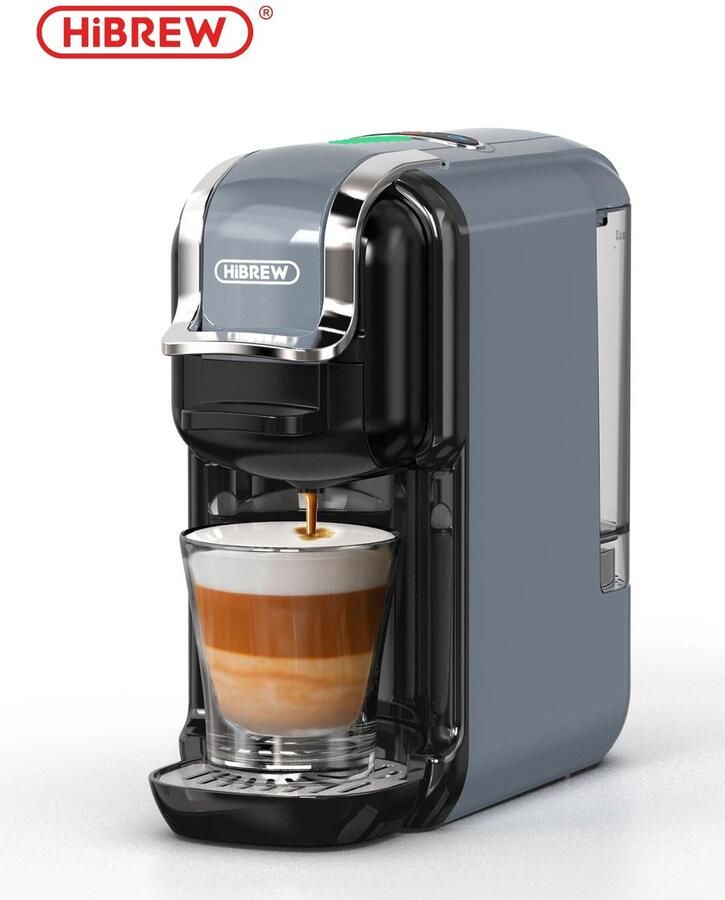 TrendWave 5-in-1 Koffiezetapparaat 19 Bar Meerdere Capsules & Gemalen Koffie Heet Koud 1450W Zwart