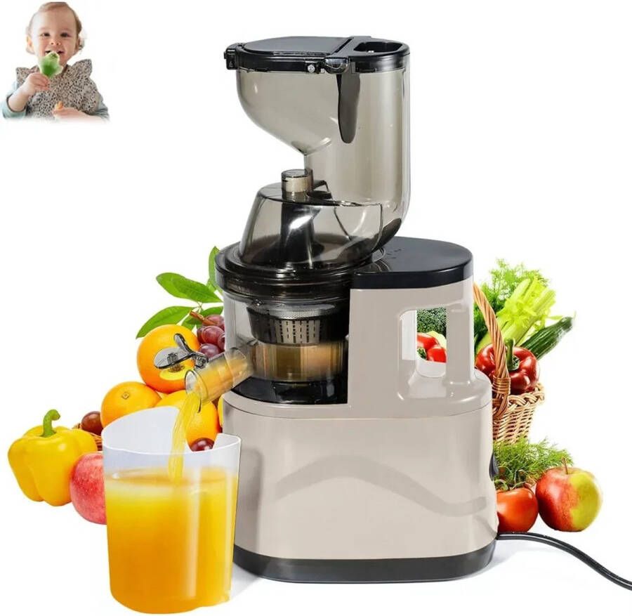 TrendWave SlowJuicer – Cold Press Juicer – Juicer voor groenten en fruit – Sapcentrifuge voor groenten & fruit – Stil & BPA-vrij