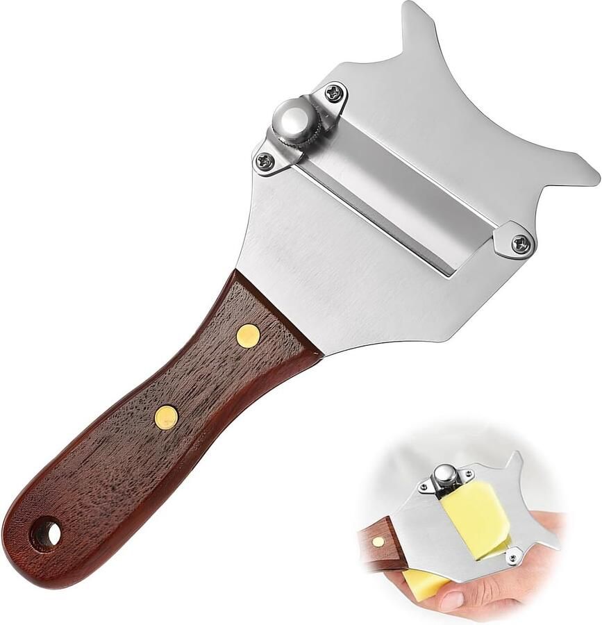 Truffelrasp roestvrij staal truffel kaasschaaf truffelschaaf van roestvrij staal kaassnijder truffelsnijder roestvrij staal met houten handvat om op te hangen roestvrij staal kaasmes