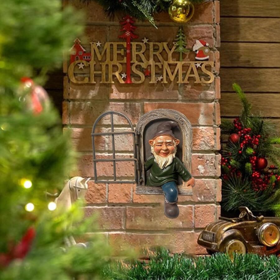 Tuinkabouters voor buiten elf uit de deur kabouterbeeld boomomarmingsbeelden decoratieve tuin voor terras gazonornament