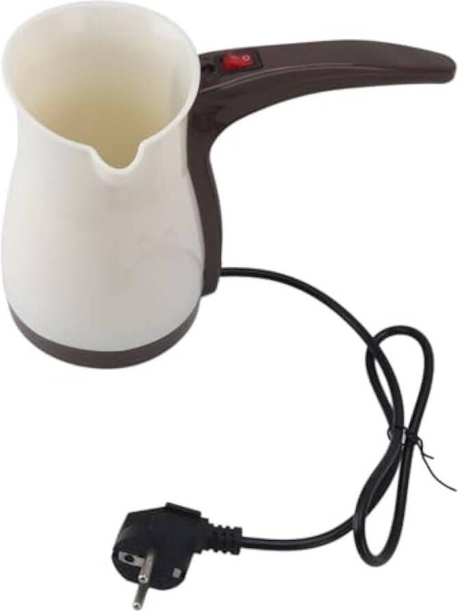 Turks koffiezetapparaat 500 ml Turks koffiezetapparaat met handvat elektrisch Turks koffiezetapparaat roestvrijstalen elektrische koffiezetter waterkoker voor hete thee