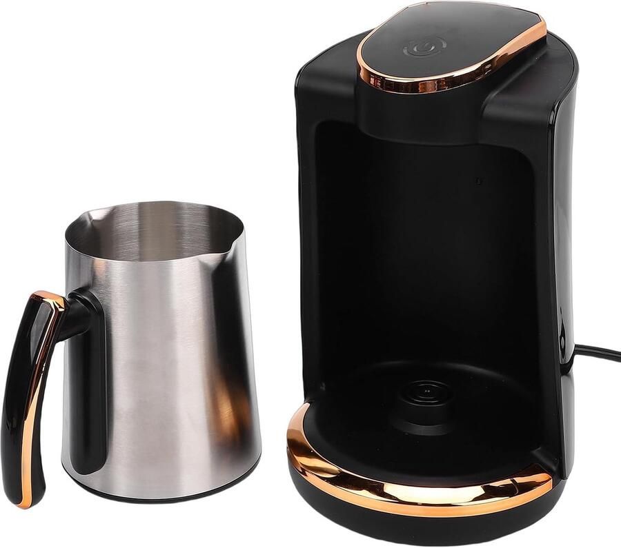 Turks Koffiezetapparaat Espresso Maker Authentiek Koffie Zetten Snel Verwarmend 250 Ml Zilver
