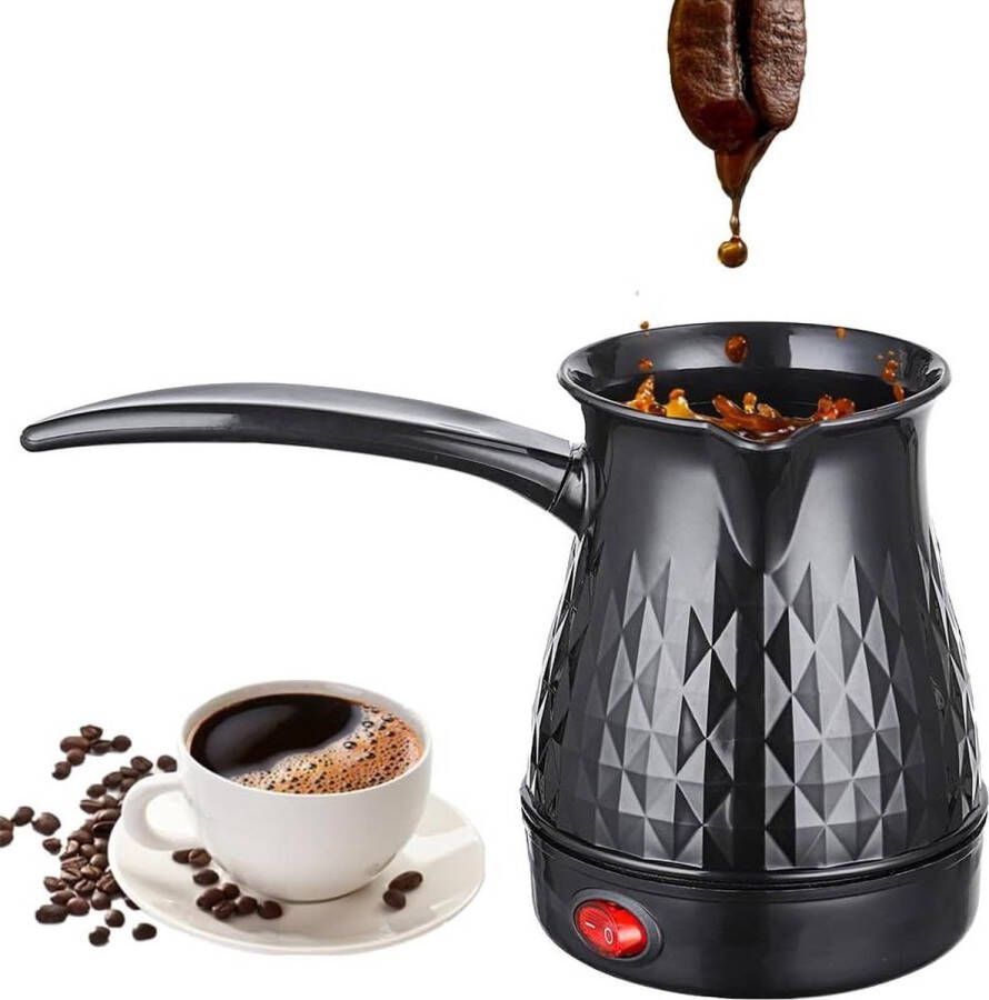 Turks koffiezetapparaat inductie 500 ml camping mokkakan thuis en buiten zwarte Turkse koffiemaker