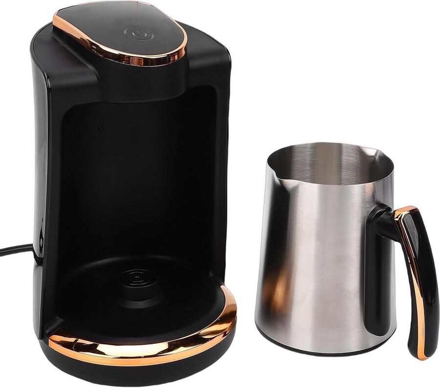 Turks Koffiezetapparaat Koffiepot Mok Koffie Zetten Snel Verwarmend 250 ml Zwart