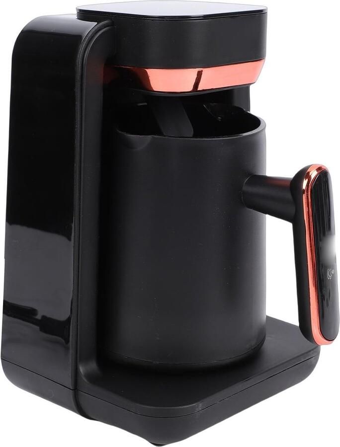 Turks Koffiezetapparaat Koffiezetter Warme Dranken Maken Snelle Verwarmingstechnologie 1.5 Kopjes Zwart