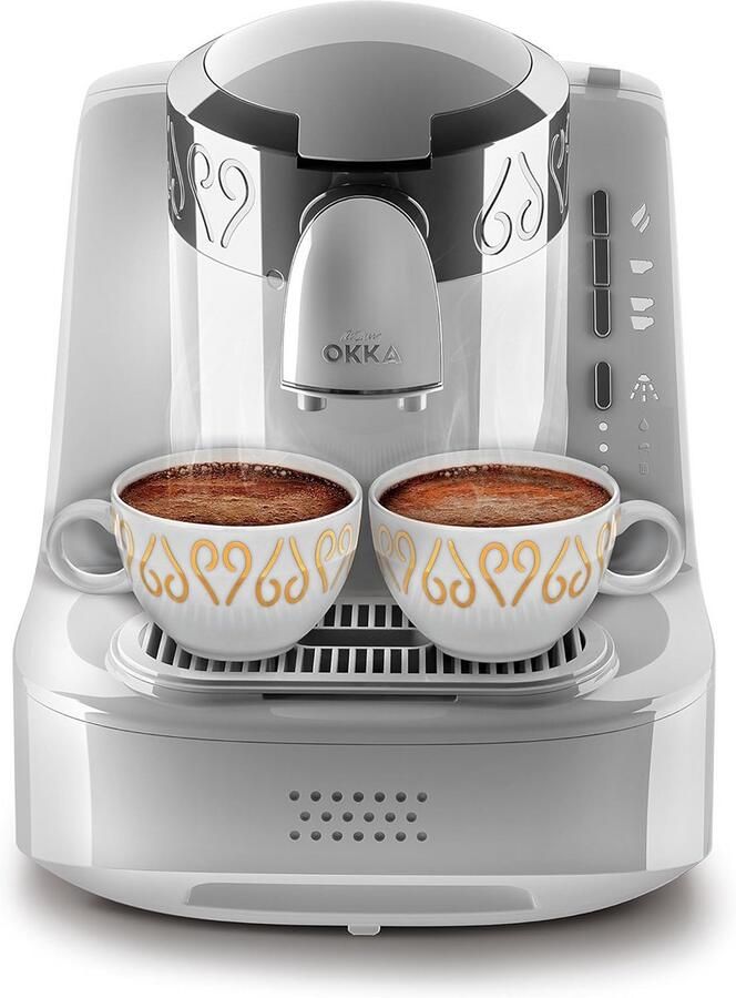 Turkse Koffiemachine 710 W 2 Bekercapaciteit Direct to Cup Zelfreinigend