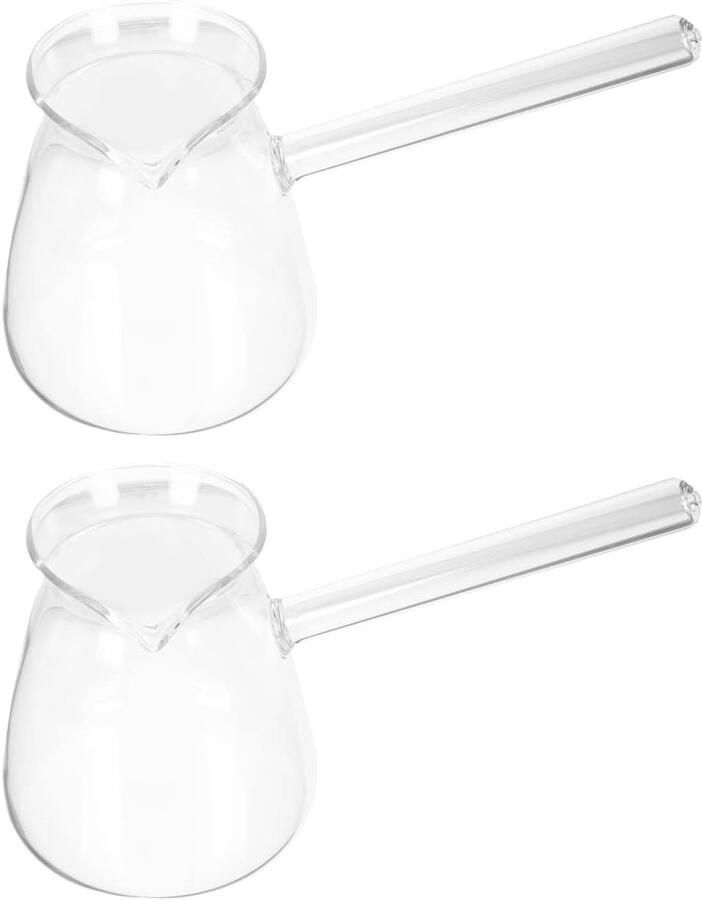 Turkse koffiepot boter warmtepot glas melk verwarmer pot Grieks Arabisch koffiezetapparaat handgemaakt Osmaanse gehamerde Cezve Jezve Ibrik Briki voor de