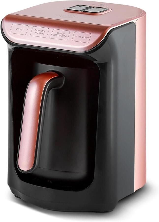Turkse Koffiezetapparaat Koffiezetter Mokapot Authentieke Koffie Maken Automatische Temperatuurregeling 300 ml Roségoud