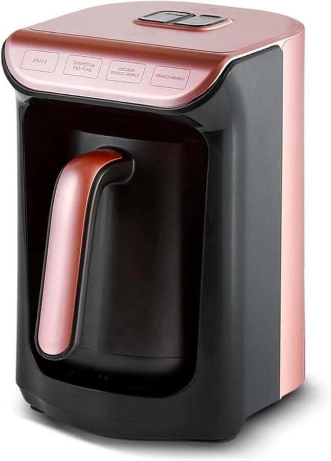 Turkse koffiezetapparaat Koffiezetter Mokapot Traditionele koffie bereiden Automatische temperatuurregeling 300 ml Roségoud