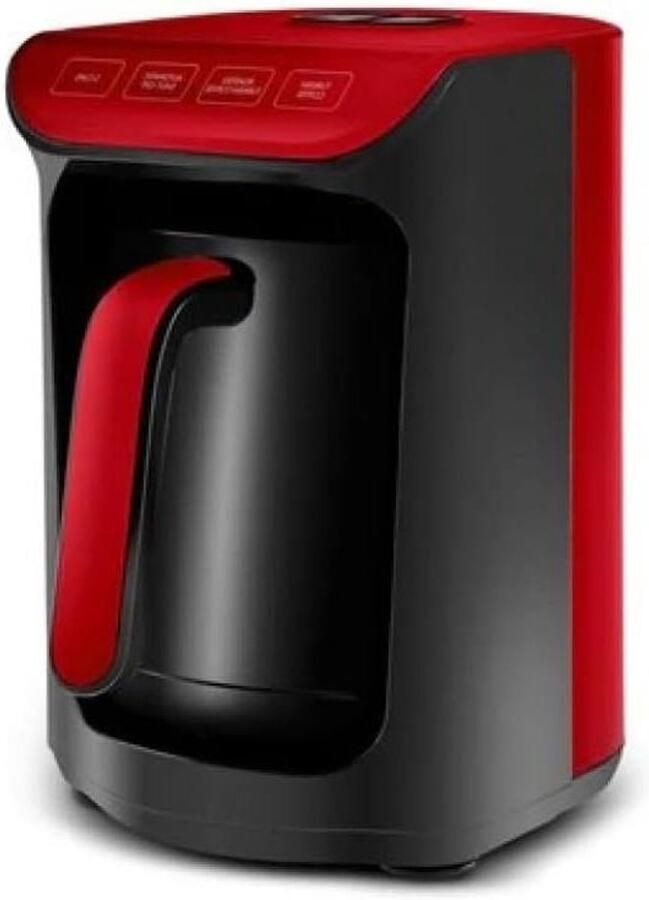 Turkse Koffiezetter Koffie Apparaat Authentieke Smaak Automatische Temperatuurregeling 5 Kopjes Rood