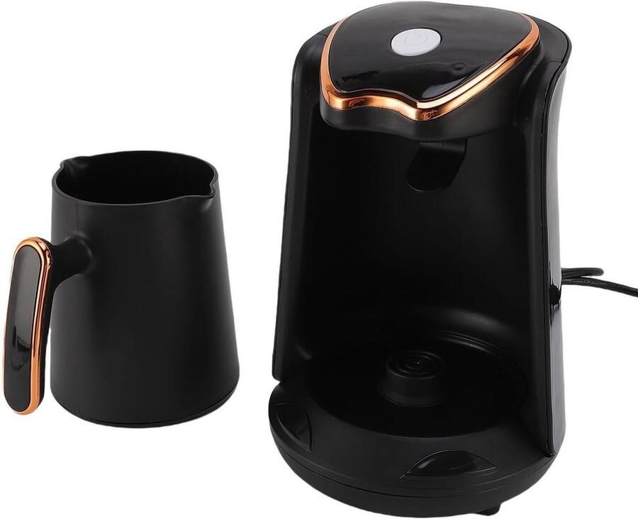 Turkse Koffiezetter voor 4 Kopjes 300ml 600W Anti-Overschrijding en Anti-Droogkoken voor Perfecte Turkse en Griekse Koffie