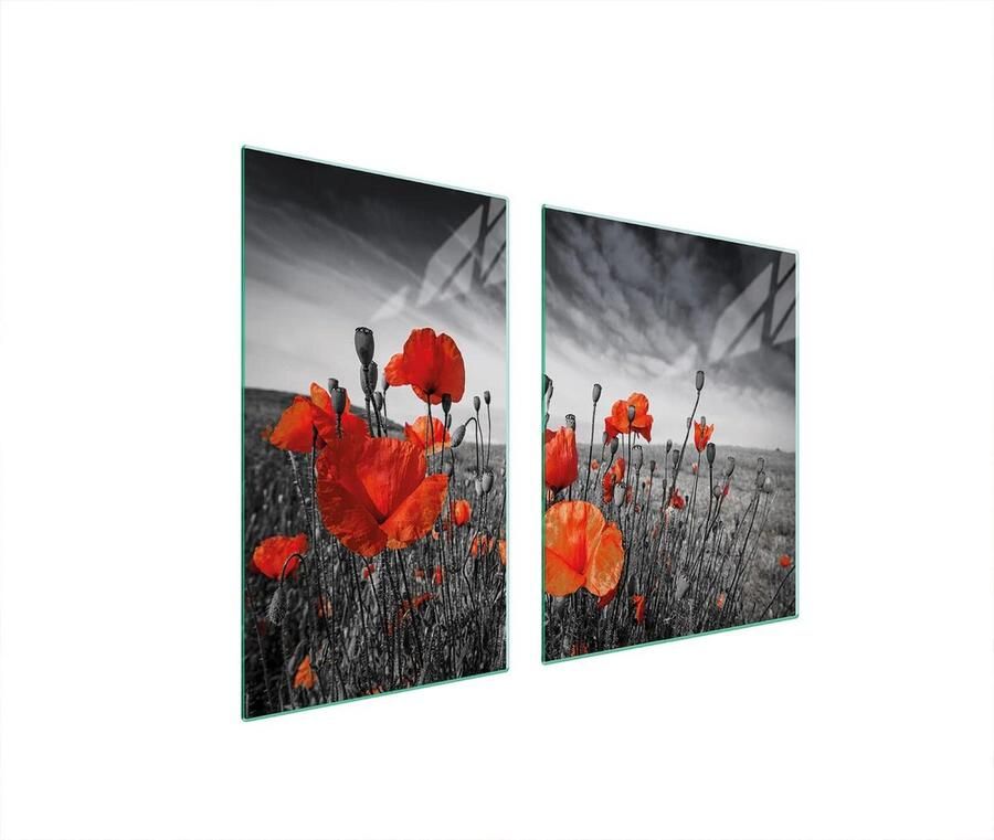Tweedelige Glazen Afdekplaat voor Kookplaat (100x52 cm) Universele Bescherming en Snijplank