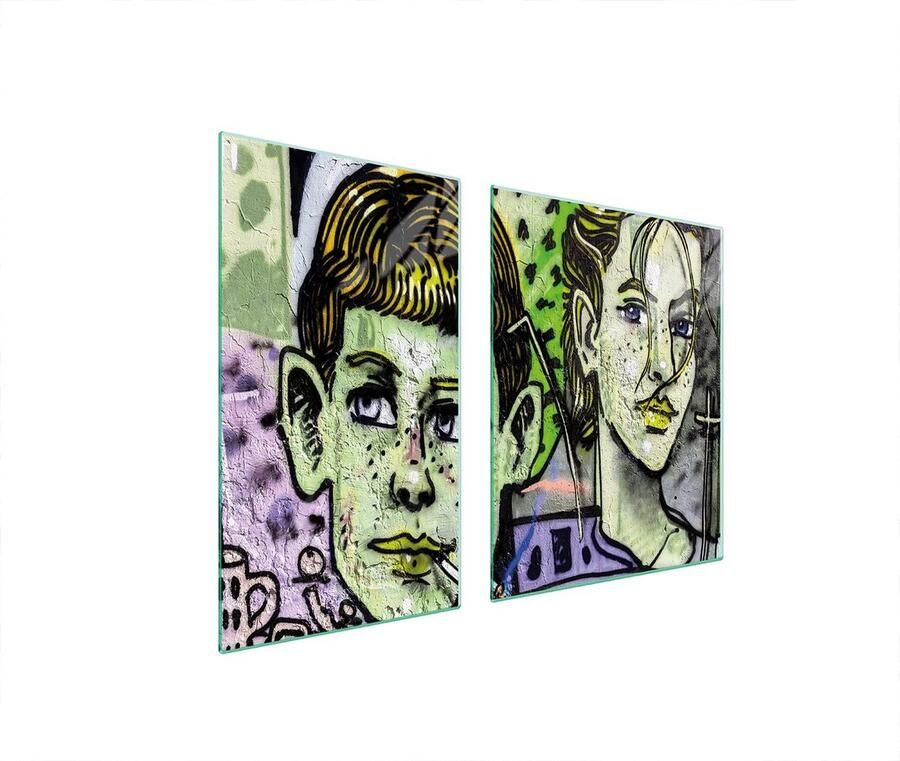Tweedelige Glazen Afdekplaat voor Kookplaat Universele Spatbescherming & Snijplank 100x52 cm