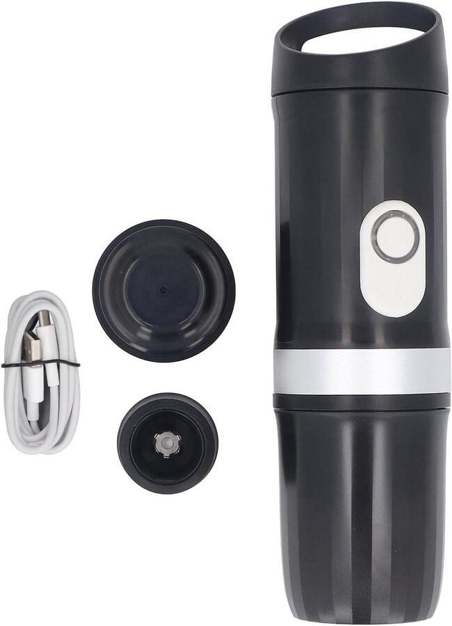 Tyenaza Mini Koffiezetapparaat 20Bar Zelfverwarmend Draadloos Koffiezetapparaat voor één portie Draagbare Capsule Koffiezetapparaat voor Camping RV Wandelen Kantoor