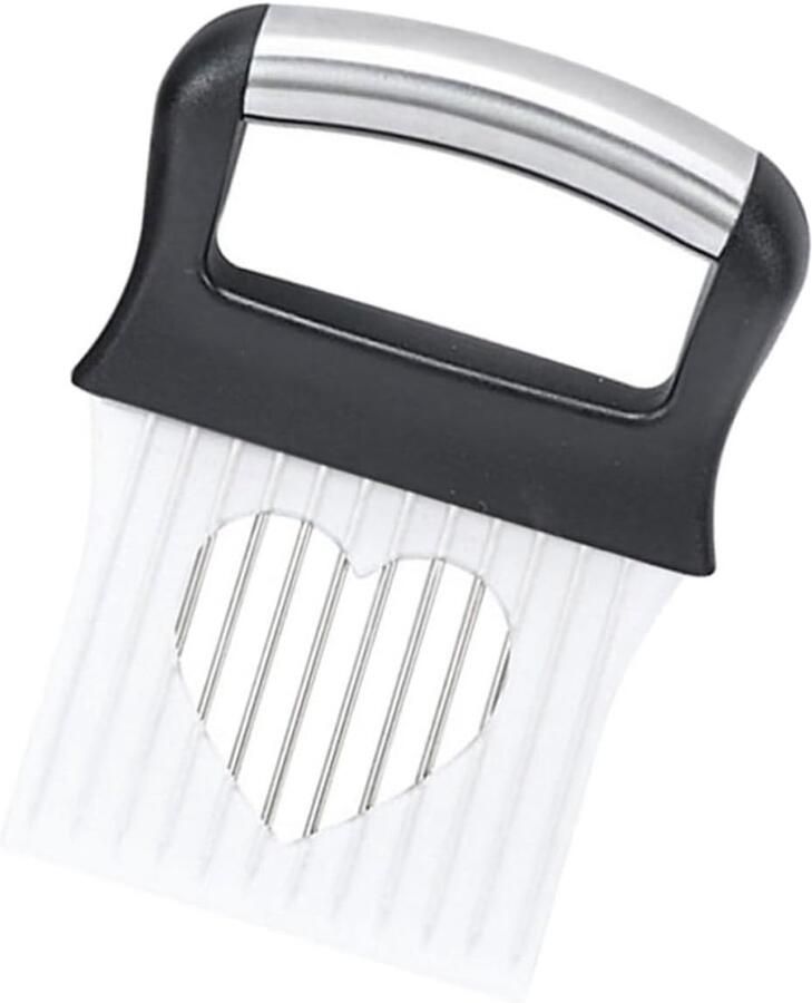 Uienhouder Voor Snijden Ergonomische Groenten Fruit Slicer Met Rvs Handvat Eenvoudig Te Reinigen Veilig Gebruik Voor Uien Aardappelen Meer