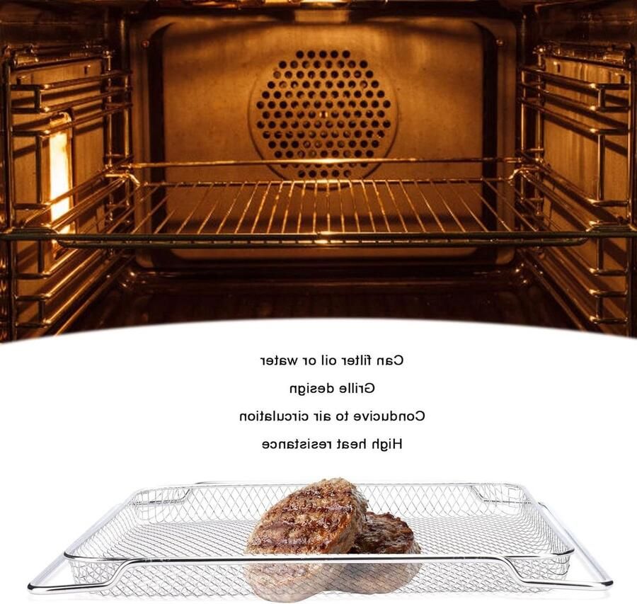 Uitbreidbaar Grillrek voor Oven en Kookplaat Multifunctioneel Bak- en Koelrek 36x30cm Ideaal voor Grillen en Bakken