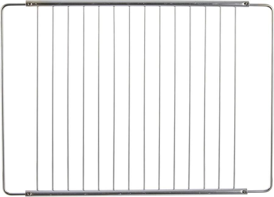 Uittrekbaar Grillrooster Ovenrek Uitschuifbaar Oven Gebruik Universeel Toepasbaar 52 x 30 cm Zilver