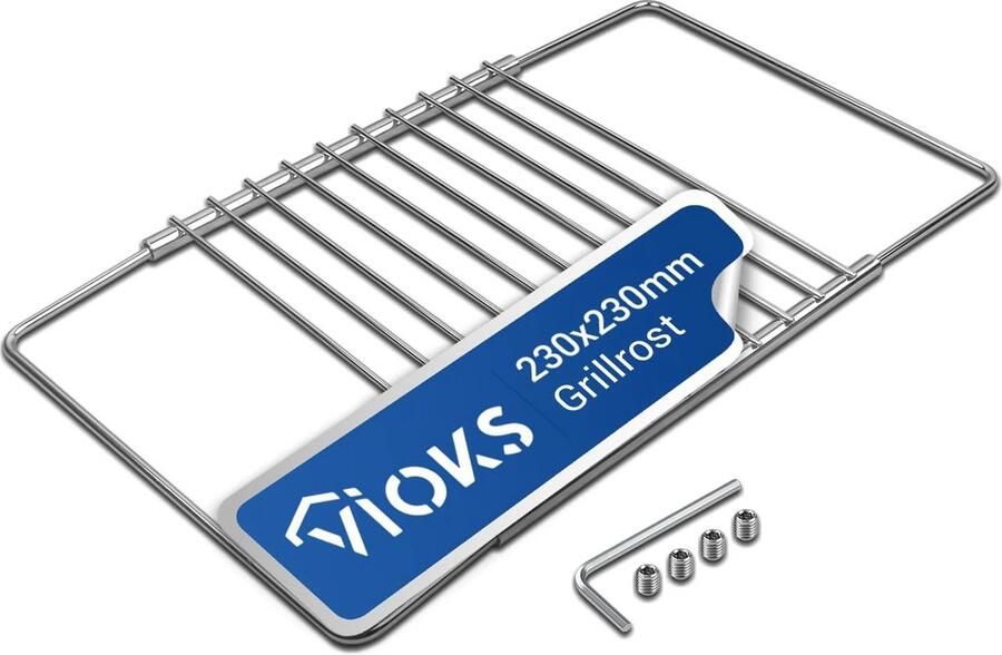 Uittrekbaar Grillrooster van Roestvrij Staal 230-400 mm Perfect voor Oven en Barbecue