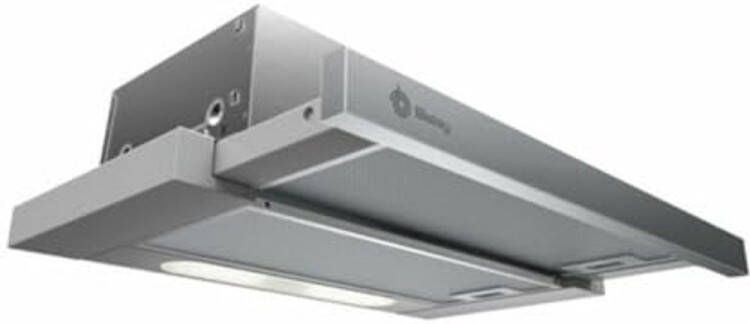 Uittrekbare Afzuigkap 60 cm Extra Plat Staal 368 m3 u