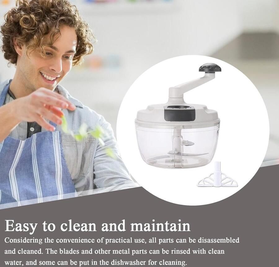 Ulisem Handmatige keukenmachine Compact ontwerp Eenvoudige bediening