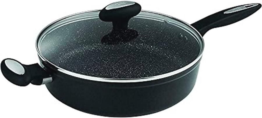 Ultimate Sauteerpan Met Deksel 28cm Gesmeed Aluminium Vaatwasserbestendig Geschikt Voor Inductie