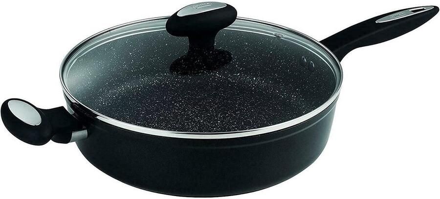 Ultimate Sauteerpan Met Deksel 28cm Gesmeed Aluminium Vaatwasserbestendig Geschikt Voor Inductie