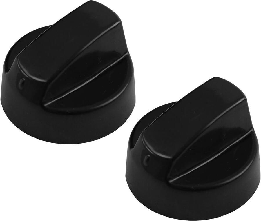 Universale zwarte bedieningsknoppen voor alle merken en modellen van broodroosters fornuizen en broekpersen set van 2 met adapters
