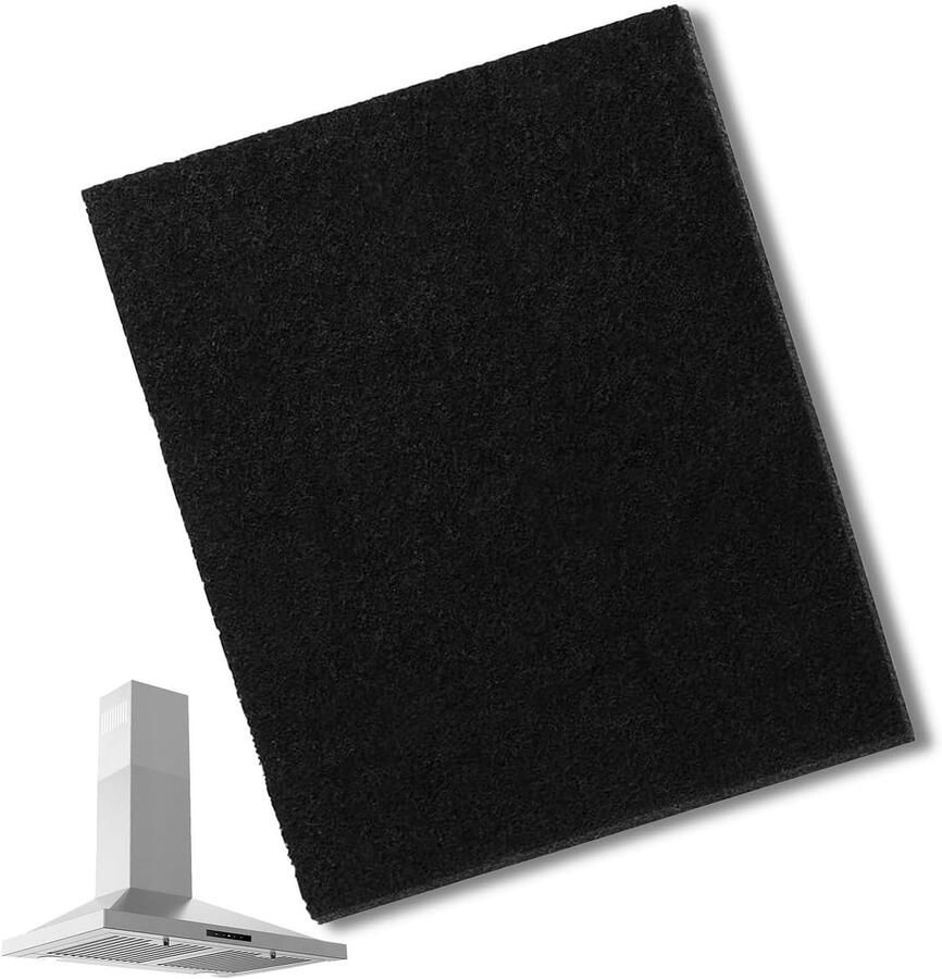 Universeel Afzuigkapfilter Zwart 47 x 57 x 0 3 cm Actieve Koolfilter Vrij Knipbaar Voor Afzuigkappen