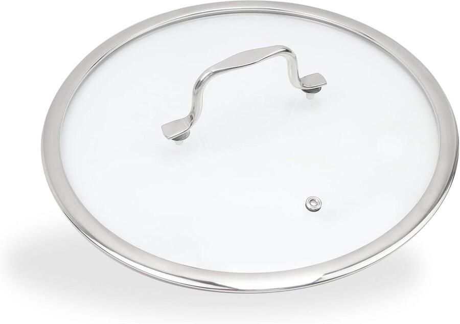 Universeel Deksel Glas Pan Deksel Koken en Bakken Hittebestendig Glas 30.9 cm Helder